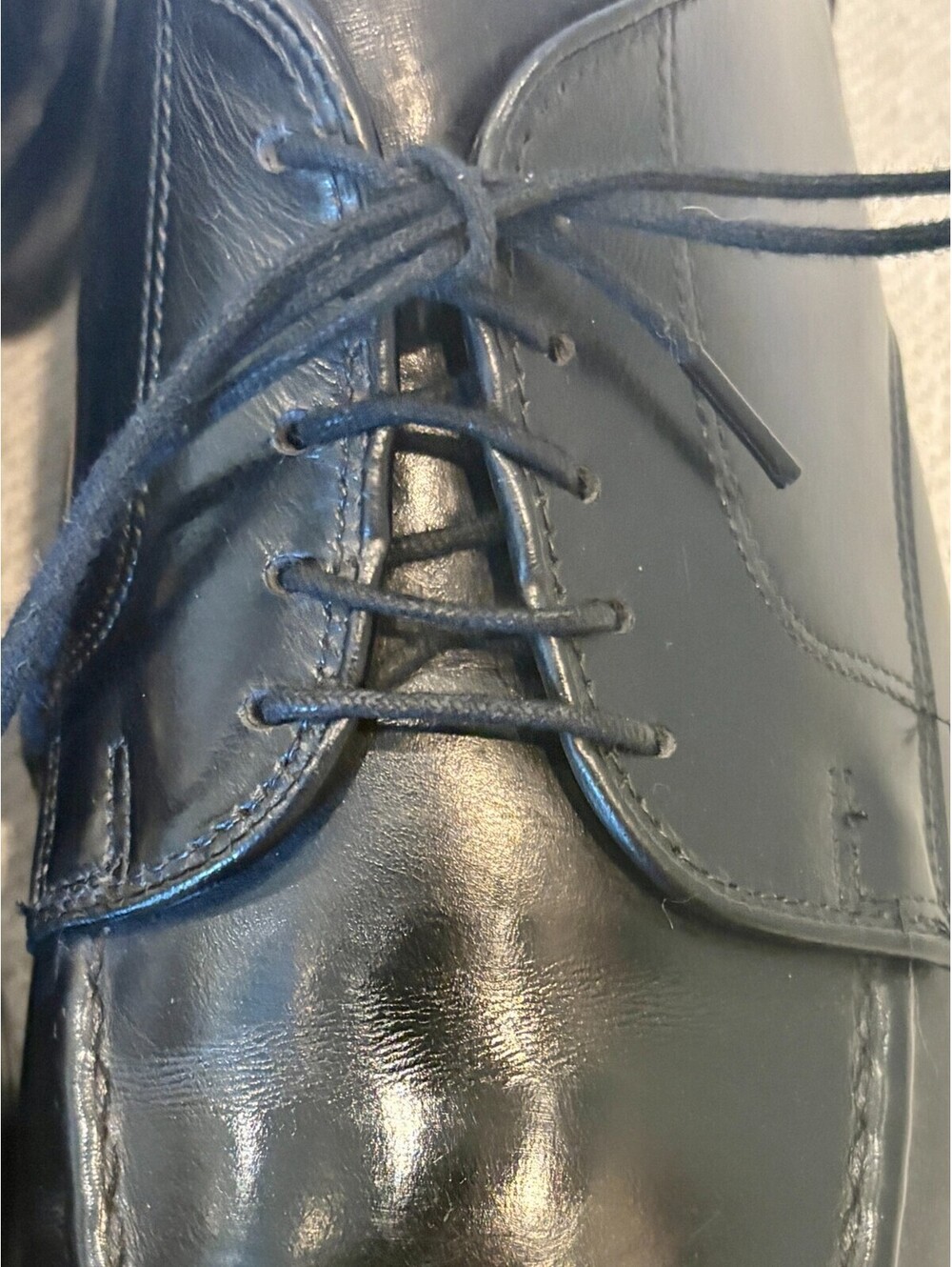 Allen Edmonds Bradley Black Leather Split Toe Derby Shoes 9.5 D Wood Shoe Trees - Picture 8 of 15
